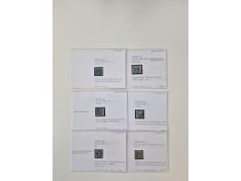 Baden bis Taxis, ungebrauchte und gestempelte Sammlungsbestand, jedes Stück mit ausführlicher Beschriftung auf Karten montier