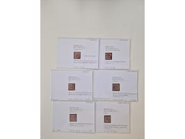 Baden bis Taxis, ungebrauchte und gestempelte Sammlungsbestand, jedes Stück mit ausführlicher Beschriftung auf Karten montier