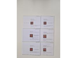 Baden bis Taxis, ungebrauchte und gestempelte Sammlungsbestand, jedes Stück mit ausführlicher Beschriftung auf Karten montier