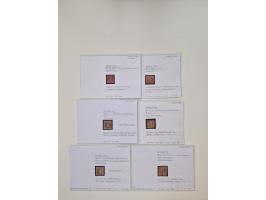 Baden bis Taxis, ungebrauchte und gestempelte Sammlungsbestand, jedes Stück mit ausführlicher Beschriftung auf Karten montier