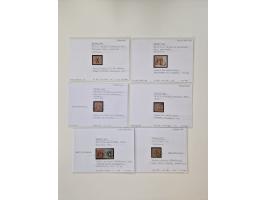 Baden bis Taxis, ungebrauchte und gestempelte Sammlungsbestand, jedes Stück mit ausführlicher Beschriftung auf Karten montier