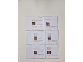 Baden bis Taxis, ungebrauchte und gestempelte Sammlungsbestand, jedes Stück mit ausführlicher Beschriftung auf Karten montier