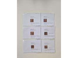 Baden bis Taxis, ungebrauchte und gestempelte Sammlungsbestand, jedes Stück mit ausführlicher Beschriftung auf Karten montier