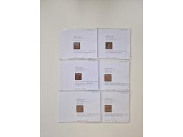 Baden bis Taxis, ungebrauchte und gestempelte Sammlungsbestand, jedes Stück mit ausführlicher Beschriftung auf Karten montier