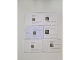 Baden bis Taxis, ungebrauchte und gestempelte Sammlungsbestand, jedes Stück mit ausführlicher Beschriftung auf Karten montier