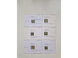 Baden bis Taxis, ungebrauchte und gestempelte Sammlungsbestand, jedes Stück mit ausführlicher Beschriftung auf Karten montier