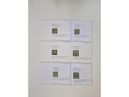 Baden bis Taxis, ungebrauchte und gestempelte Sammlungsbestand, jedes Stück mit ausführlicher Beschriftung auf Karten montier