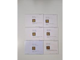 Baden bis Taxis, ungebrauchte und gestempelte Sammlungsbestand, jedes Stück mit ausführlicher Beschriftung auf Karten montier