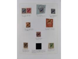 China und Kiautschou, schöne gestempelte Sammlung, jeweils mit Vorläufer-Teil, China mit u.a. Handstempel 5 Pfg. (2x), intere