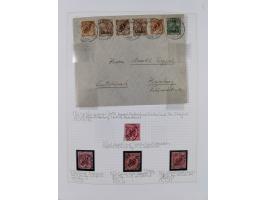 China und Kiautschou, schöne gestempelte Sammlung, jeweils mit Vorläufer-Teil, China mit u.a. Handstempel 5 Pfg. (2x), intere