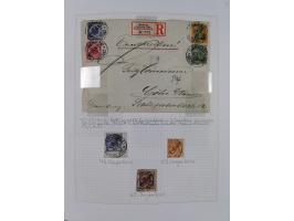 China und Kiautschou, schöne gestempelte Sammlung, jeweils mit Vorläufer-Teil, China mit u.a. Handstempel 5 Pfg. (2x), intere