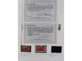 China und Kiautschou, schöne gestempelte Sammlung, jeweils mit Vorläufer-Teil, China mit u.a. Handstempel 5 Pfg. (2x), intere