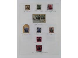 China und Kiautschou, schöne gestempelte Sammlung, jeweils mit Vorläufer-Teil, China mit u.a. Handstempel 5 Pfg. (2x), intere