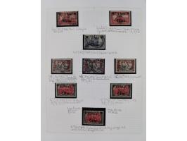 China und Kiautschou, schöne gestempelte Sammlung, jeweils mit Vorläufer-Teil, China mit u.a. Handstempel 5 Pfg. (2x), intere