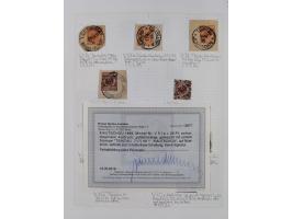 China und Kiautschou, schöne gestempelte Sammlung, jeweils mit Vorläufer-Teil, China mit u.a. Handstempel 5 Pfg. (2x), intere