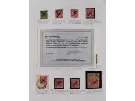 China und Kiautschou, schöne gestempelte Sammlung, jeweils mit Vorläufer-Teil, China mit u.a. Handstempel 5 Pfg. (2x), intere