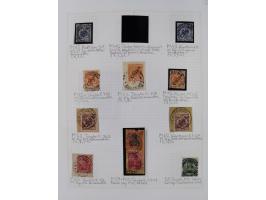 China und Kiautschou, schöne gestempelte Sammlung, jeweils mit Vorläufer-Teil, China mit u.a. Handstempel 5 Pfg. (2x), intere