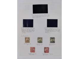 China und Kiautschou, schöne gestempelte Sammlung, jeweils mit Vorläufer-Teil, China mit u.a. Handstempel 5 Pfg. (2x), intere
