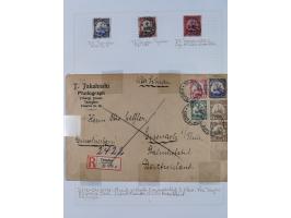China und Kiautschou, schöne gestempelte Sammlung, jeweils mit Vorläufer-Teil, China mit u.a. Handstempel 5 Pfg. (2x), intere