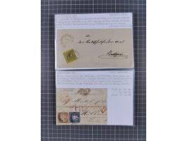 1820/1923, ungebrauchter und meist gestempelter, umfangreicher Sammlungsbestand von Marken und Briefen, jedes Stück mit ausfü