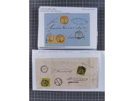 1820/1923, ungebrauchter und meist gestempelter, umfangreicher Sammlungsbestand von Marken und Briefen, jedes Stück mit ausfü