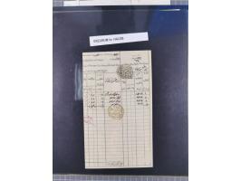 1840/60, „AN CANIB-I POSTA-I SHAM“ &amp; „AN CANIB-I POSTA-I HALEB“, clear arabic negative seals on nine Tatar Post‘&nbsp;pri