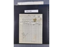 1840/60, „AN CANIB-I POSTA-I SHAM“ &amp; „AN CANIB-I POSTA-I HALEB“, clear arabic negative seals on nine Tatar Post‘&nbsp;pri