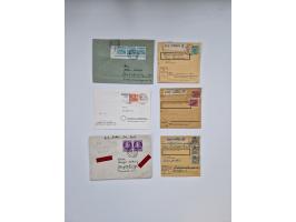 1949/70 (ca.), geschätzt über 500 Briefe und Karten, dabei R-Briefe, Einzel- und Mehrfachfrankaturen mit besseren, Paketkarte