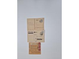 1945/48, geschätzt 500 Briefe, Karten und Ganzsachen mit vielen R-Briefen, Sammlerpost mit Satz- und Buntfrankaturen, Einzel-