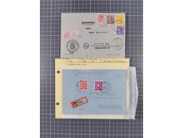 1945/48, geschätzt 200-300 Briefe mit Sammlerpost, vielen R-Briefen, mehrere Briefe mit POL-Lochungen aus Halle inkl. Briefe 