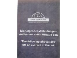 1872/1944, ungebrauchter und meist gestempelter, umfangreicher Sammlungsbestand von Marken und Briefen, jedes Stück mit ausfü