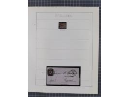 1850/67, gestempelte kleine Sammlung, dabei Mi. 2 auf Brief von "187"/Brilon sowie 6a im 3er-Streifen auf Brief