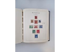 1945/80 (ca.), postfrischer, ungebrauchter und gestempelter Sammlungsbestand in 9 Alben, dabei Bizone mit Mi. 52-68 I+II und 