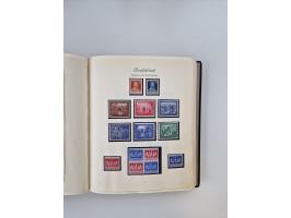 1945/80 (ca.), postfrischer, ungebrauchter und gestempelter Sammlungsbestand in 9 Alben, dabei Bizone mit Mi. 52-68 I+II und 