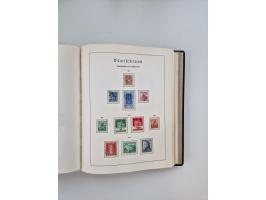 1945/80 (ca.), postfrischer, ungebrauchter und gestempelter Sammlungsbestand in 9 Alben, dabei Bizone mit Mi. 52-68 I+II und 
