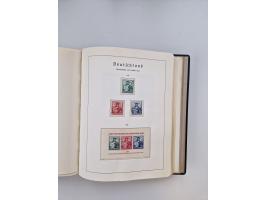 1945/80 (ca.), postfrischer, ungebrauchter und gestempelter Sammlungsbestand in 9 Alben, dabei Bizone mit Mi. 52-68 I+II und 