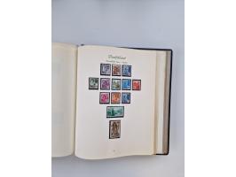 1945/80 (ca.), postfrischer, ungebrauchter und gestempelter Sammlungsbestand in 9 Alben, dabei Bizone mit Mi. 52-68 I+II und 