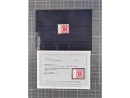 1921/23, meist postfrische Partie mit 23 Stücken mit geklebter Papierbahn, dabei Mi.-Nr. 73Pa, 74Pa (2), 76-77Pa, 78Pa (4), 7