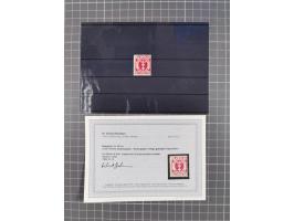 1921/23, meist postfrische Partie mit 23 Stücken mit geklebter Papierbahn, dabei Mi.-Nr. 73Pa, 74Pa (2), 76-77Pa, 78Pa (4), 7