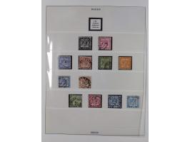 Baden bis Württemberg, meist gestempelte Sammlung, dabei einige komplette Ausgaben und bessere Werte, Baden Mi.-Nr. 1, etc., 