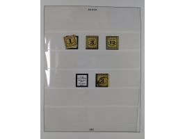 Baden bis Württemberg, meist gestempelte Sammlung, dabei einige komplette Ausgaben und bessere Werte, Baden Mi.-Nr. 1, etc., 