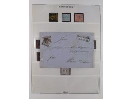 Baden bis Württemberg, meist gestempelte Sammlung, dabei einige komplette Ausgaben und bessere Werte, Baden Mi.-Nr. 1, etc., 