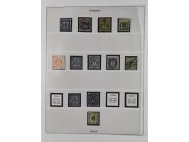 Baden bis Württemberg, meist gestempelte Sammlung, dabei einige komplette Ausgaben und bessere Werte, Baden Mi.-Nr. 1, etc., 