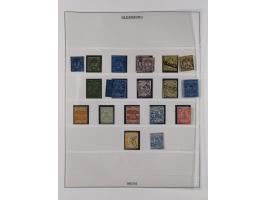 Baden bis Württemberg, meist gestempelte Sammlung, dabei einige komplette Ausgaben und bessere Werte, Baden Mi.-Nr. 1, etc., 