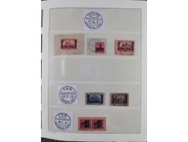 STEMPELSAMMLUNG: China bis Togo, Sammlung mit vielen klaren Stempeln, vielen Briefstücken, zum Teil auf Markwerten, teils sig