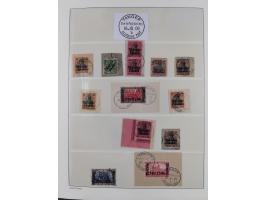 STEMPELSAMMLUNG: China bis Togo, Sammlung mit vielen klaren Stempeln, vielen Briefstücken, zum Teil auf Markwerten, teils sig