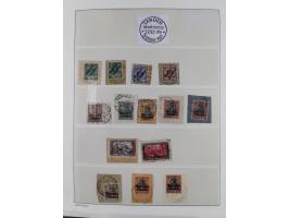 STEMPELSAMMLUNG: China bis Togo, Sammlung mit vielen klaren Stempeln, vielen Briefstücken, zum Teil auf Markwerten, teils sig