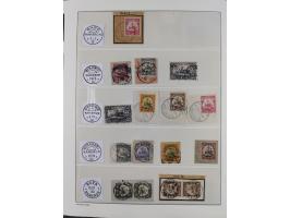 STEMPELSAMMLUNG: China bis Togo, Sammlung mit vielen klaren Stempeln, vielen Briefstücken, zum Teil auf Markwerten, teils sig