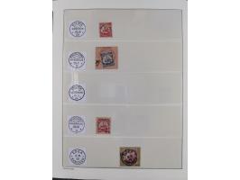 STEMPELSAMMLUNG: China bis Togo, Sammlung mit vielen klaren Stempeln, vielen Briefstücken, zum Teil auf Markwerten, teils sig