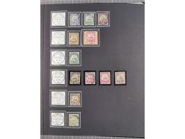 STEMPELSAMMLUNG: China bis Togo, Sammlung mit vielen klaren Stempeln, vielen Briefstücken, zum Teil auf Markwerten, teils sig